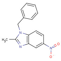 14624-88-5 1-Benzyl-2-methyl-5-nitro-1H-1,3-benzimidazole chemical structure