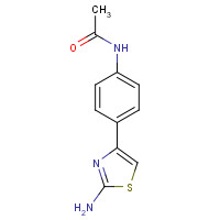 21674-96-4 N-[4-(2-Amino-1,3-thiazol-4-yl)phenyl]acetamide chemical structure