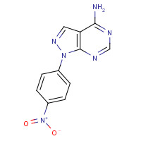 65973-73-1 1-(4-Nitrophenyl)-1H-pyrazolo[3,4-d]pyrimidin-4-amine chemical structure