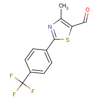 438577-61-8 4-Methyl-2-[4-(trifluoromethyl)phenyl]-1,3-thiazole-5-carbaldehyde chemical structure