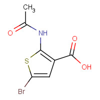 1160474-66-7 2-(Acetylamino)-5-bromo-3-thiophenecarboxylic acid chemical structure