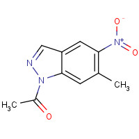81115-44-8 1-(6-Methyl-5-nitro-1H-indazol-1-yl)-1-ethanone chemical structure