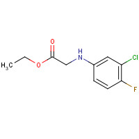 2344-98-1 Ethyl 2-(3-chloro-4-fluoroanilino)acetate chemical structure