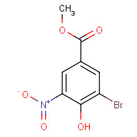 40258-72-8 Methyl 3-bromo-4-hydroxy-5-nitrobenzenecarboxylate chemical structure