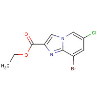 951884-22-3 Ethyl 8-bromo-6-chloroimidazo[1,2-a]pyridine-2-carboxylate chemical structure
