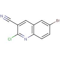 99465-04-0 6-Bromo-2-chloro-3-quinolinecarbonitrile chemical structure