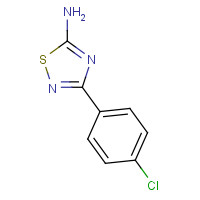 19922-07-7 3-(4-Chlorophenyl)-1,2,4-thiadiazol-5-amine chemical structure