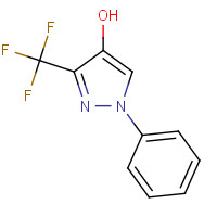 119868-24-5 1-Phenyl-3-(trifluoromethyl)-1H-pyrazol-4-ol chemical structure