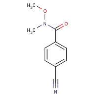 116332-64-0 4-Cyano-N-methoxy-N-methylbenzenecarboxamide chemical structure
