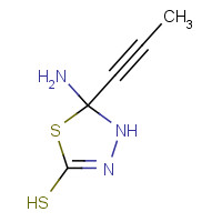 53918-05-1 5-(2-Propynylsulfanyl)-1,3,4-thiadiazol-2-ylamine chemical structure