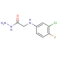 2370-44-7 2-(3-Chloro-4-fluoroanilino)acetohydrazide chemical structure
