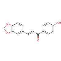 19152-39-7 3-(1,3-Benzodioxol-5-yl)-1-(4-hydroxyphenyl)-2-propen-1-one chemical structure