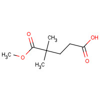 2840-71-3 5-Methoxy-4,4-dimethyl-5-oxopentanoic acid chemical structure