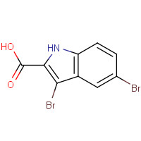 98591-49-2 3,5-Dibromo-1H-indole-2-carboxylic acid chemical structure