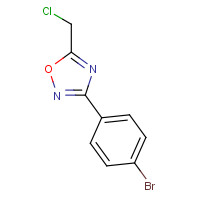 110704-42-2 3-(4-Bromophenyl)-5-(chloromethyl)-1,2,4-oxadiazole chemical structure