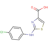 165682-82-6 2-(4-Chloroanilino)-1,3-thiazole-4-carboxylic acid chemical structure