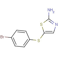 90484-42-7 5-[(4-Bromophenyl)sulfanyl]-1,3-thiazol-2-ylamine chemical structure