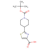 668484-45-5 2-[1-(tert-Butoxycarbonyl)-4-piperidinyl]-1,3-thiazole-4-carboxylic acid chemical structure