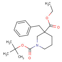 170842-80-5 3-Benzylpiperidine-1,3-dicarboxylic acid 1-tert-butyl ester 3-ethyl ester chemical structure
