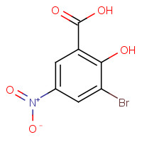 57688-24-1 3-Bromo-2-hydroxy-5-nitrobenzenecarboxylic acid chemical structure
