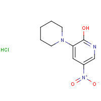 1185312-46-2 5-Nitro-2-(3-piperidinyloxy)pyridine hydrochloride chemical structure