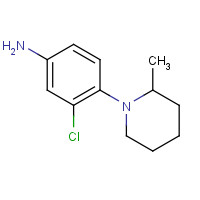 893750-67-9 3-Chloro-4-(2-methyl-1-piperidinyl)aniline chemical structure
