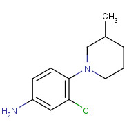 893750-70-4 3-Chloro-4-(3-methyl-1-piperidinyl)aniline chemical structure