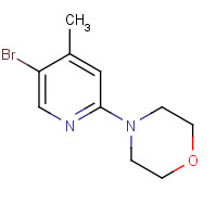 1187385-96-1 4-(5-Bromo-4-methyl-2-pyridinyl)morpholine chemical structure