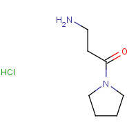 670253-59-5 3-Amino-1-(1-pyrrolidinyl)-1-propanone hydrochloride chemical structure