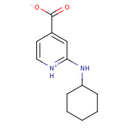 1019461-35-8 2-(Cyclohexylamino)isonicotinic acid chemical structure