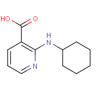 35812-43-2 2-(Cyclohexylamino)nicotinic acid chemical structure