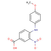148304-22-7 4-(4-Methoxyanilino)-3-nitrobenzoic acid chemical structure