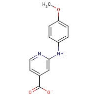 85726-29-0 2-(4-Methoxyanilino)isonicotinic acid chemical structure