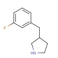 1000198-80-0 3-(3-Fluorobenzyl)pyrrolidine chemical structure