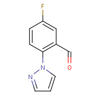 1015845-84-7 5-Fluoro-2-(1H-pyrazol-1-yl)benzaldehyde chemical structure