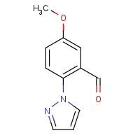 1015845-56-3 5-Methoxy-2-(1H-pyrazol-1-yl)benzaldehyde chemical structure