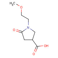 407634-05-3 1-(2-Methoxyethyl)-5-oxo-3-pyrrolidine-carboxylic acid chemical structure