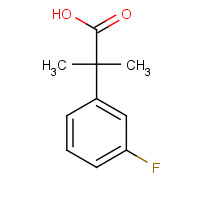 93748-20-0 2-(3-Fluorophenyl)-2-methylpropanoic acid chemical structure