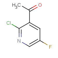 1203499-12-0 1-(2-Chloro-5-fluoropyridin-3-yl)ethanone chemical structure
