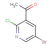 886365-47-5 1-(5-Bromo-2-chloropyridin-3-yl)ethanone chemical structure