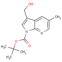 1198103-73-9 tert-Butyl 3-(hydroxymethyl)-5-methyl-1H-pyrrolo[2,3-b]pyridine-1-carboxylate chemical structure
