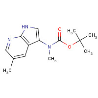 1198107-00-4 tert-Butyl (5-methyl-1H-pyrrolo[2,3-b]pyridin-3-yl)methylcarbamate chemical structure