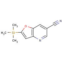 1188988-30-8 2-(Trimethylsilyl)furo[3,2-b]pyridine-6-carbonitrile chemical structure