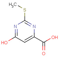 6314-14-3 6-Hydroxy-2-(methylsulfanyl)-4-pyrimidinecarboxylic acid chemical structure