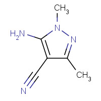 54820-92-7 5-Amino-1,3-dimethyl-1H-pyrazole-4-carbonitrile chemical structure