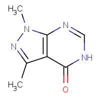 87412-86-0 1,3-Dimethyl-1,5-dihydro-4H-pyrazolo-[3,4-d]pyrimidin-4-one chemical structure