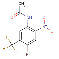 157554-76-2 N-[4-Bromo-2-nitro-5-(trifluoromethyl)phenyl]-acetamide chemical structure