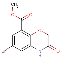 141761-85-5 Methyl 6-bromo-3-oxo-3,4-dihydro-2H-1,4-benzoxazine-8-carboxylate chemical structure