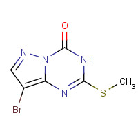 54346-35-9 8-Bromo-2-(methylsulfanyl)pyrazolo[1,5-a][1,3,5]-triazin-4-ol chemical structure