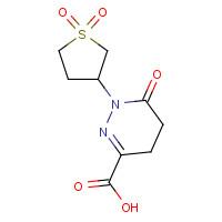 732291-88-2 1-(1,1-Dioxo-tetrahydro-1lambda*6*-thiophen-3-yl)-6-oxo-1,4,5,6-tetrahydro-pyridazine-3-carboxylic a chemical structure